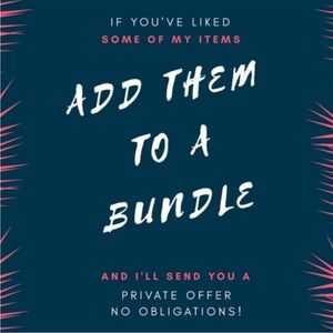 Add items to bundle for private offer!